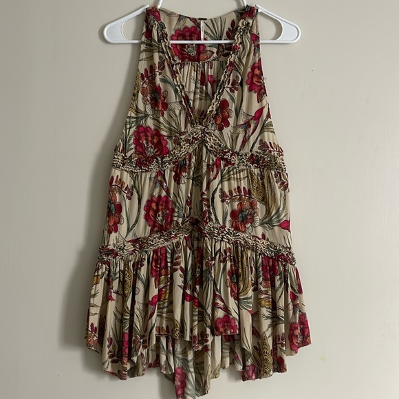 NEW Free People Purple Haze Printed Tunic Top - Picture 2 of 4